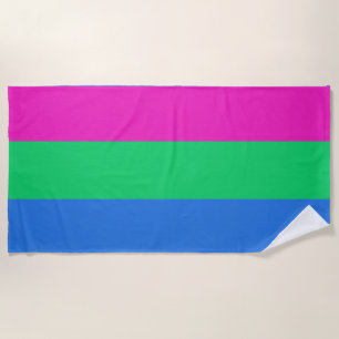 Polysexuelle Pride-Flagge Strandtuch
