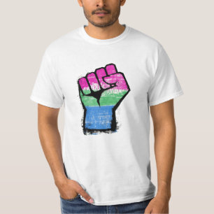 Polysexuelle Protestfaust T-Shirt