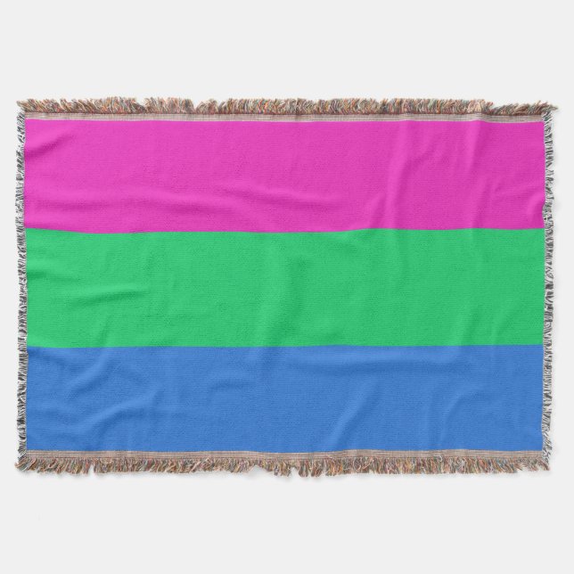 Polysexuelle Stolperflagge Decke (Vorderseite)