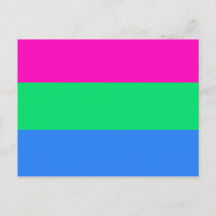 Polysexuelle Stolperflagge Postkarte