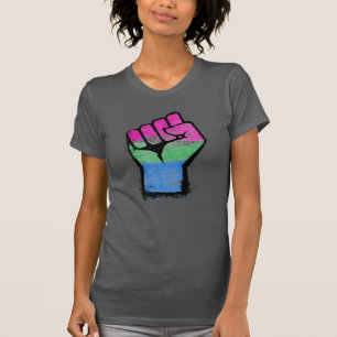 Polysexuelle Stolzfaust T-Shirt