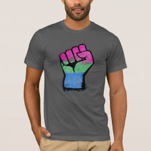 Polysexuelle Stolzfaust T-Shirt
