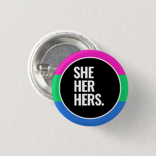 Polysexueller Stolz Button