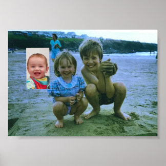 Polzeath Beach Children Poster