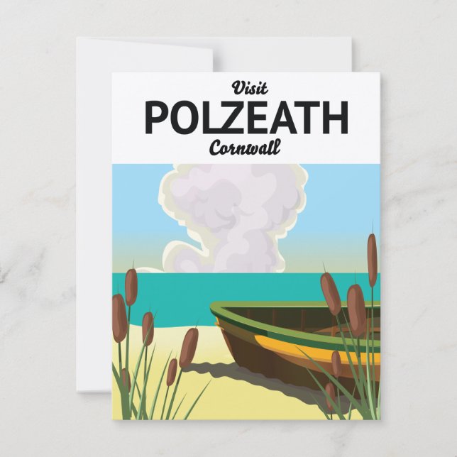 Polzeath, Cornwall Seaside Reiseplakat (Vorderseite)