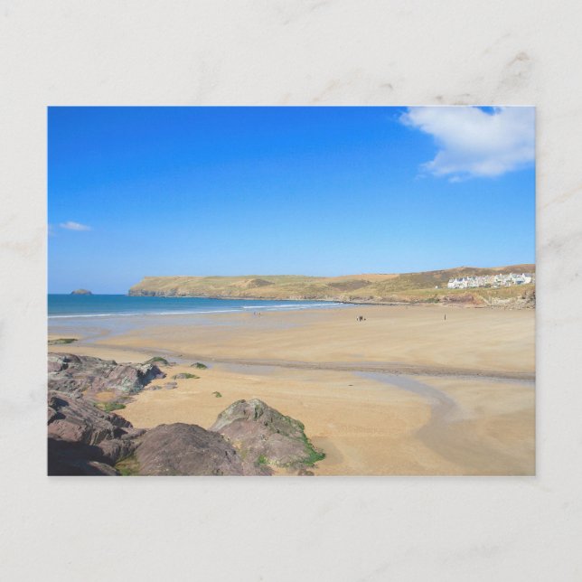 Polzeath in Cornwall Postkarte (Vorderseite)