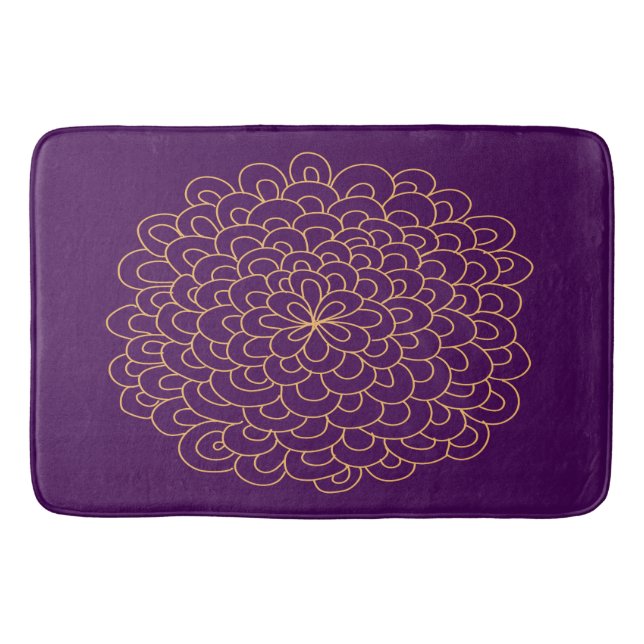 Pom Blume Bath Mat Badematte (Vorderseite)