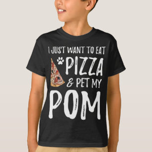 Pom Dog Lover Pizza Spitz Dog Mama Geschenk T-Shirt