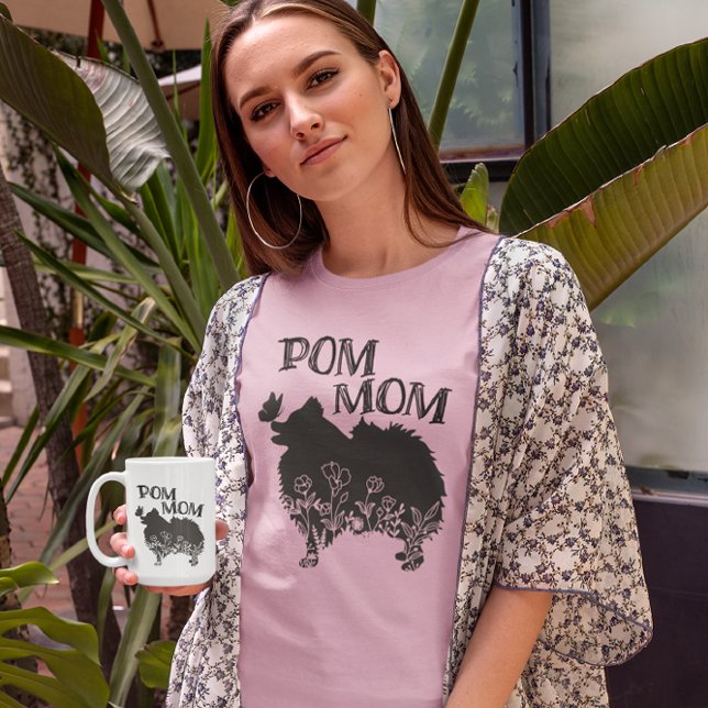 Pom Mama Spitz Dog-Lover T-Shirt (Von Creator hochgeladen)