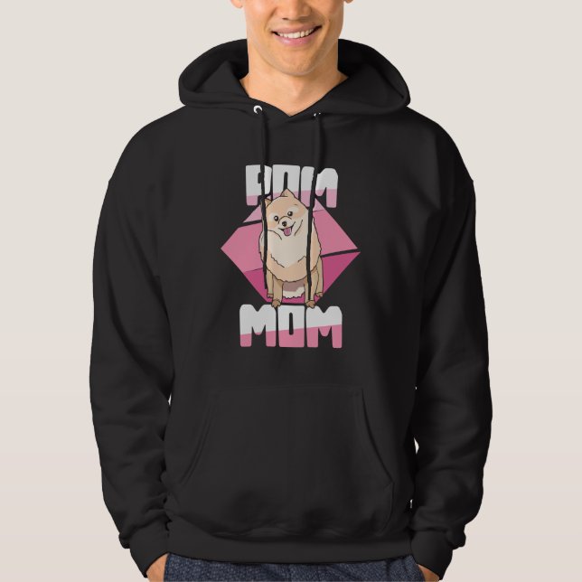 Pom Mama Spitz Pygmy Spitz Mutter S Day Hoodie (Vorderseite)