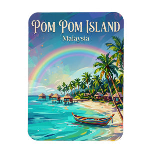 Pom Pom Insel Malaysia Magnet