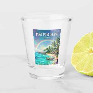 Pom Pom Insel Malaysia Schnapsglas