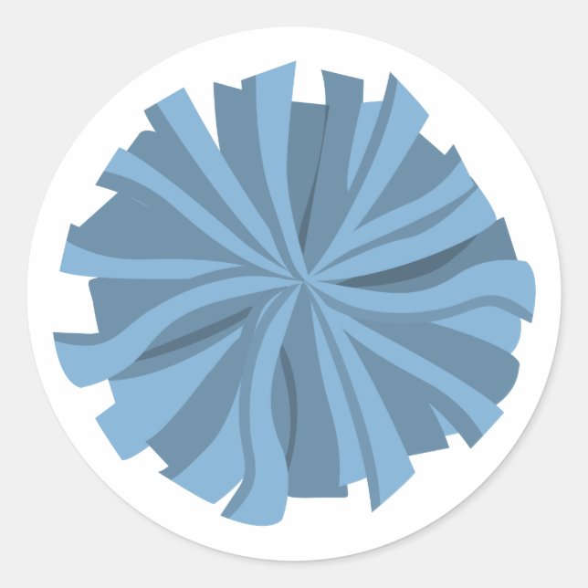 Pom Pom Pom Runder Aufkleber (Vorderseite)