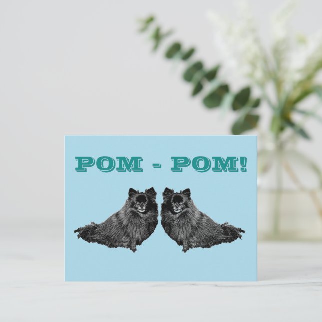 POM - POM POSTKARTE (Stehend Vorderseite)
