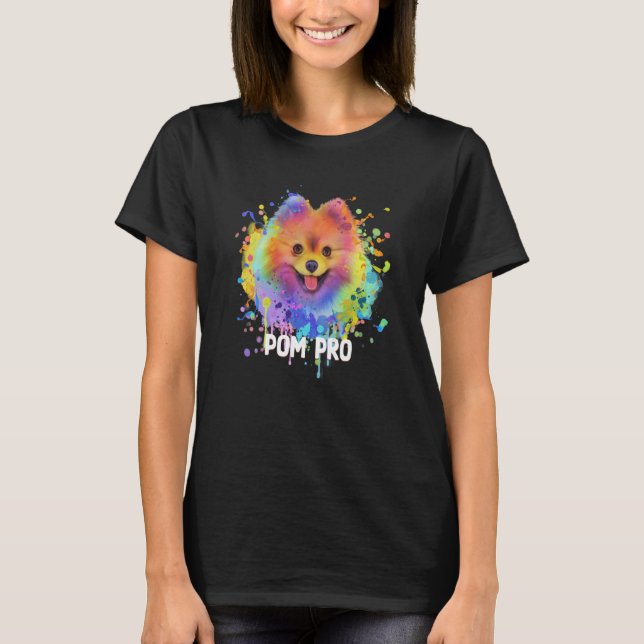 Pom Pro Spitz Spaß Pom Pom Animal Pub Dog 1 T-Shirt (Vorderseite)
