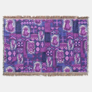 Pomaika’i Tiki Hawaiian Vintag Tapa Decke