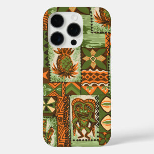 Pomaika’i Tiki Hawaiian Vintage-Tapa iPhone 16 Pro Hülle