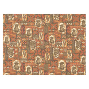 Pomaika’i Tiki Hawaiian Vintage Tapa Tischdecke