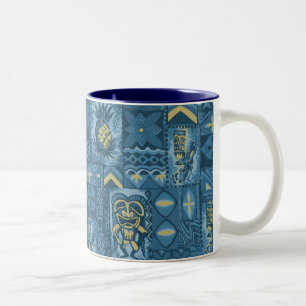 Pomaika'i Tiki hawaiischer Vintager Tapa Zweifarbige Tasse