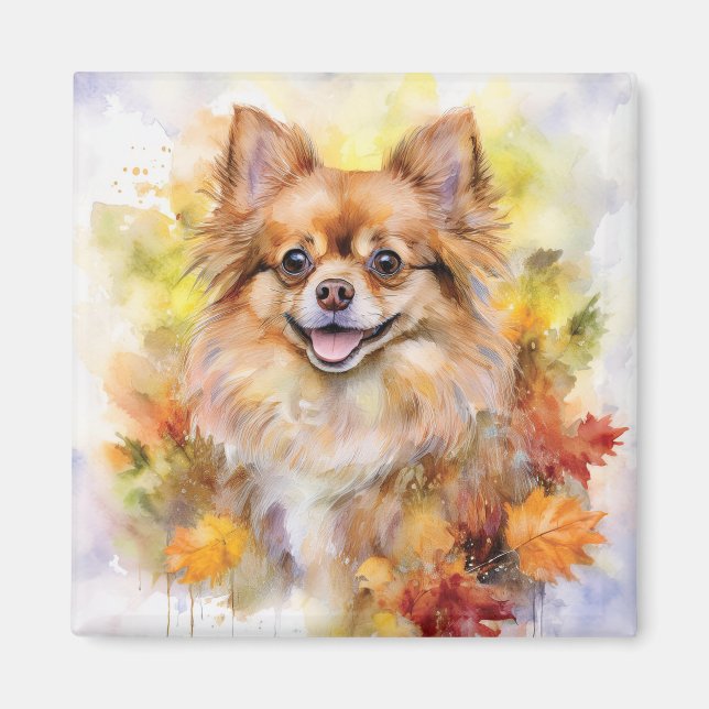 Pomchi Fall Watercolor Magnet (Vorne)