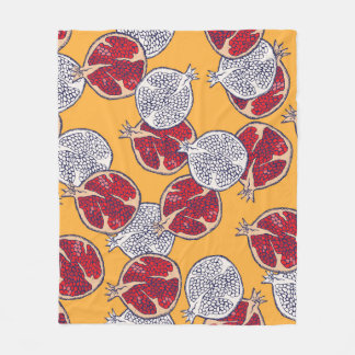 Pomegranat Gezeichnet: Handgemachte Vintage Muster Fleecedecke