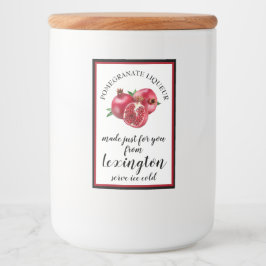 Pomegranat Liköre Mini Flaschenetikett | Lebensmitteletikett