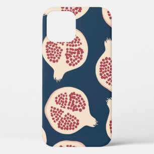 Pomegranat nahtloses Muster, Hintergrund mit Pomeg Case-Mate iPhone Hülle