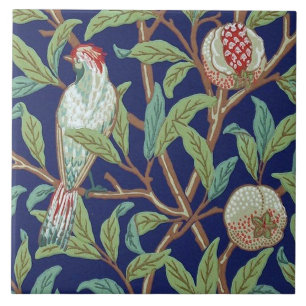 Pomegranat und Little Bird, William Morris Fliese