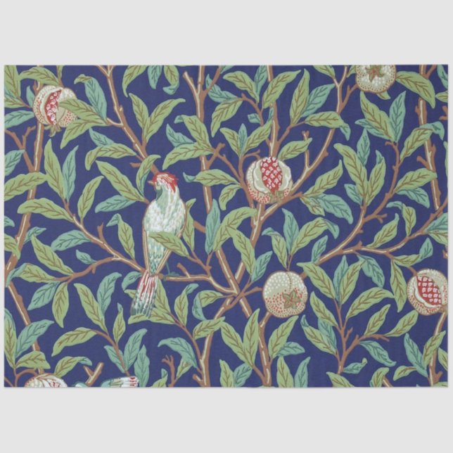 Pomegranat und Little Bird, William Morris Seidenpapier (Vorderseite)