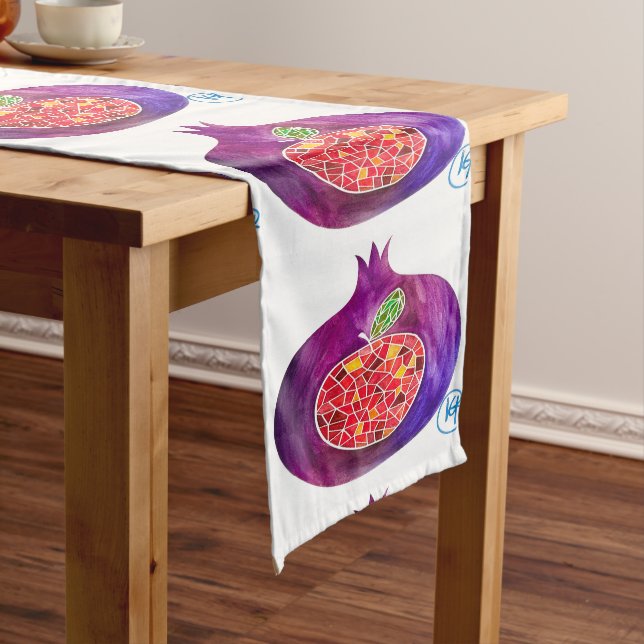Pomegranate Apple Rosh Hashana Tischläufer (Beispiel)
