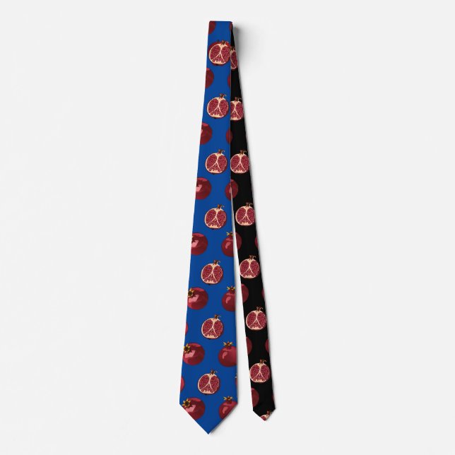 Pomegranate Blue Neck Tie Krawatte (Vorderseite)