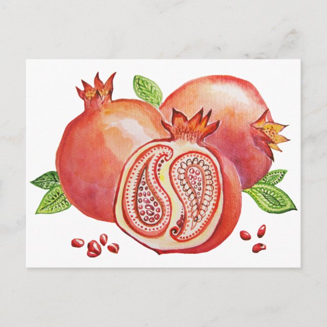 Pomegranate Happy Yalda Postkarte (Vorderseite)
