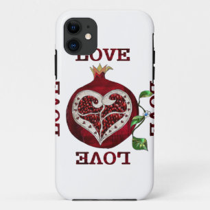 Pomegranate Heart LIEBE Valentine Case-Mate iPhone Hülle