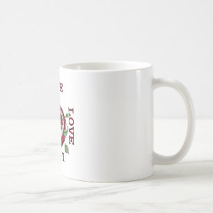 Pomegranate Heart LIEBE Valentine Tasse