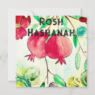 Pomegranate Rosh Hashanah Fruit Shana Tova Feiertagskarte