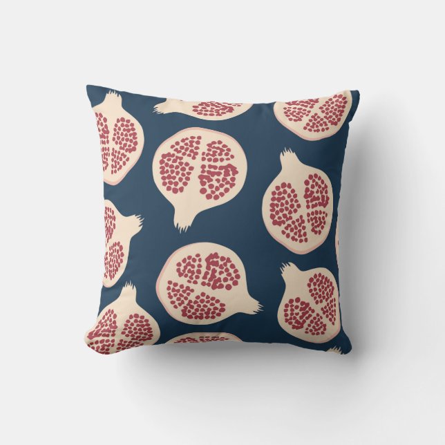 Pomegranate seamless pattern,background with pomeg kissen (Vorderseite)