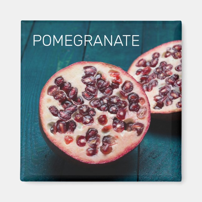 Pomegranate Vegan Obstkorb Gourmet Feinschmecker S Magnet (Vorne)