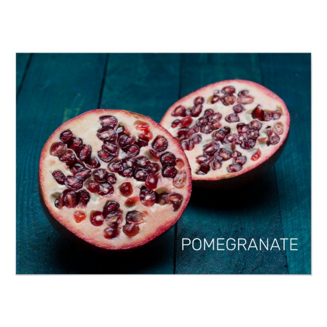 Pomegranate Vegan Obstkorb Gourmet Feinschmecker S Poster (Vorderseite)