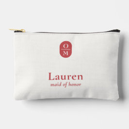 Pomegranate | Wedding Monogram Bridesmaid Gift Zubehörtasche