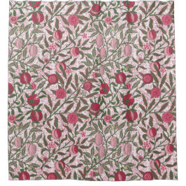 Pomegranate William Morris magenta Duschvorhang