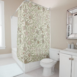 Pomegranate William Morris sepia Duschvorhang