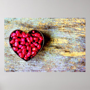 "Pomegranates Heart Fruit" Niedliches Foto. Jetzt  Poster