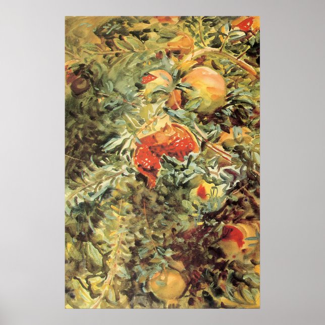 Pomegranates II von John Singer Sargent Poster (Vorne)