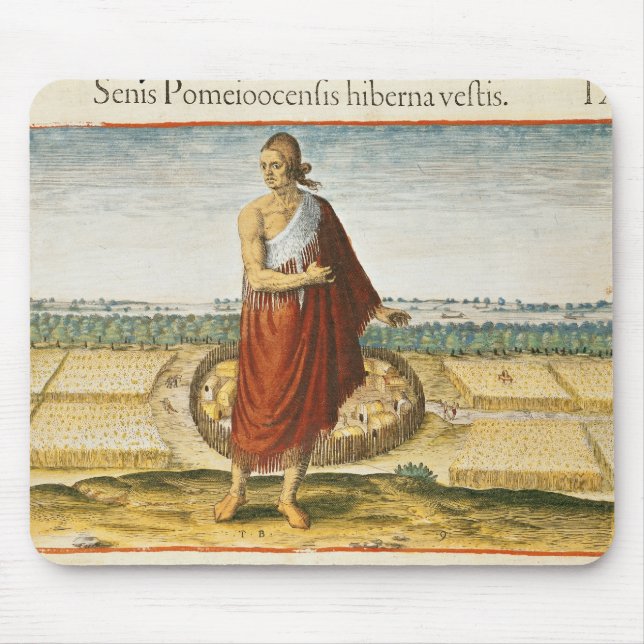 Pomeiooc Ältestes in einem Winterkleid Mousepad (Vorne)