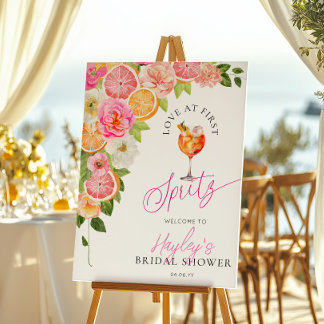 Pomello Love At First Spritz Brautparty Begrüßung Poster