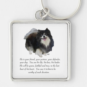 Pomeranian Andenken Rüde Schlüsselanhänger