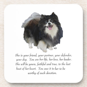 Pomeranian Andenken Weiblich Untersetzer
