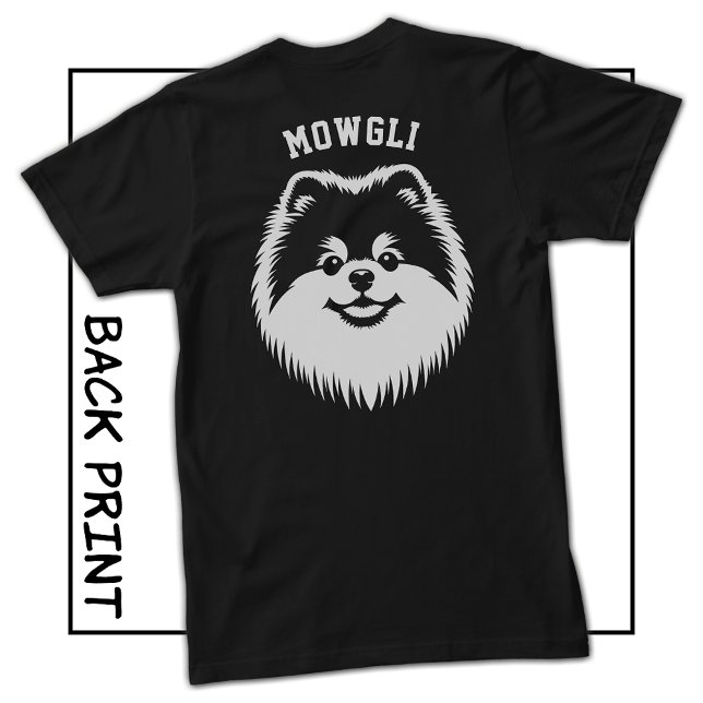 Pomeranian Custom Name Pop Art Sport Font T-Shirt (Pomeranian Custom Name Pop Art Sport Font T-Shirt)