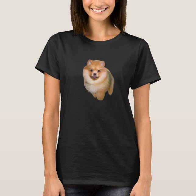 Pomeranian dog,spitz,toy dog,puppy Premium_2 T-Shirt (Vorderseite)
