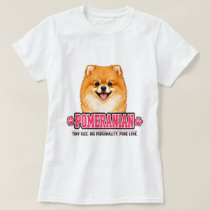 🐾 Pomeranian-Fan-Schild 🐾 T-Shirt